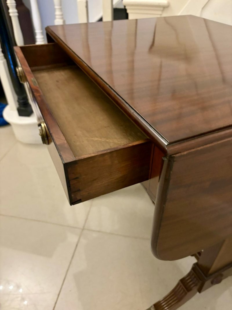 Exquisite Antique Regency Freestanding Mahogany Sofa Table